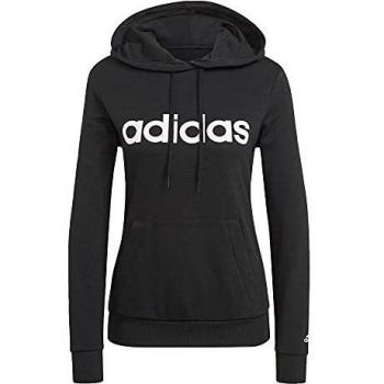 adidas GL0635 W Lin FT HD Sweatshirt Women's Black/White XS