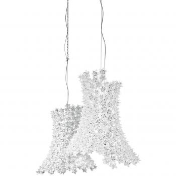Lámpara Colgante LED Kartell Bloom G9, Alargada, Blanca, Policarbonato