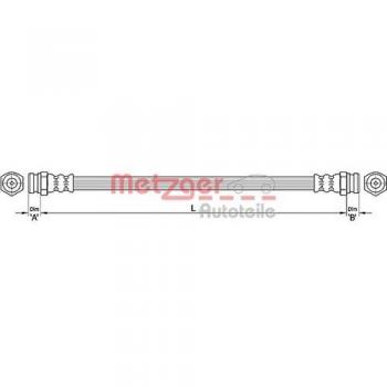 Metzger 4110304 Tubo flexible de frenos