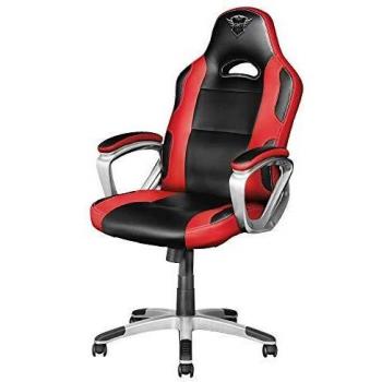 Trust GXT 705R Ryon Silla Gaming ergonómica, diseñada para jugar cómodamente durante horas, rojo