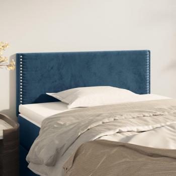 Cabecero de terciopelo azul 100x5x78/88 cm VidaXL
