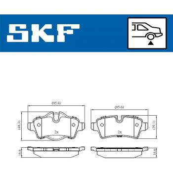 Pastillas de freno SKF VKBP 90068