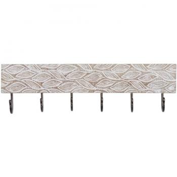 Perchero de Pared 61 x 7 x 16,5 cm Metal Madera