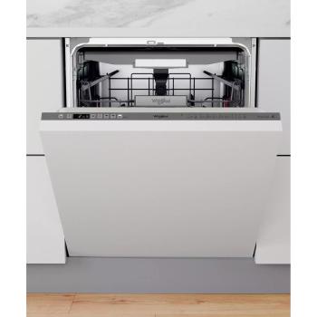 Lavavajillas Integrable Whirlpool WOID751AX, 14 Cubiertos, Clase B, 41 dB, Acero Inoxidable