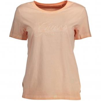 Guess Jeans Pink Cotton Tops & T-Shirt - XS