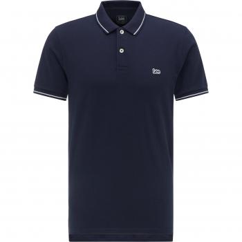 Lee Men's Short Sleeve Pique Polo Shirt - Navy Blue - XL