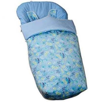 Babyline Garden - Saco de silla con manoplas, unisex, color azul