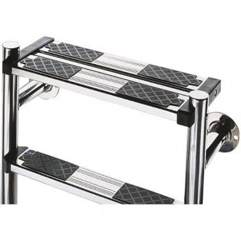 Escalera Partida Inferior para Piscina 4 Peldaños + Peldaño de Seguridad
