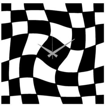 Reloj de Pared Geométrico 61 - Metal Negro - 41x0,15x40 cm