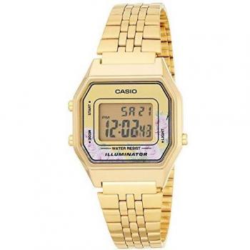 Casio Reloj Digital para Mujer de Cuarzo con Correa en Acero Inoxidable LA680WEGA-4CEF