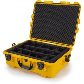 Nanuk 945 Yellow Protective Case with Padded Dividers