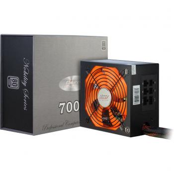 Fuente de Alimentación Inter-Tech CN-700 NS, 700 W, ATX 2.3, Color Plateado, Eficiencia 80+ con PFC Activo