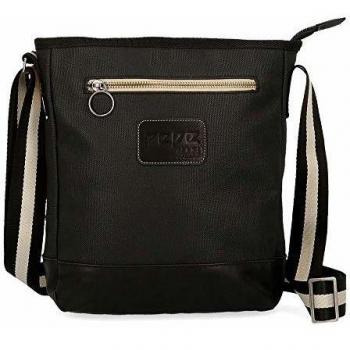 Pepe Jeans Strike Bandolera Portatablet 9,7 Negro 23x29x6 cms algodón