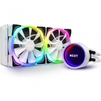 NZXT Kraken X53 RGB 240 mm - RL-KRX53-RW - Enfriador líquido de CPU AIO RGB - Diseño de espejo giratorio