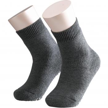 FALKE Unisex Kids Catspads Slipper Socks, Cotton Merino Wool, Grey