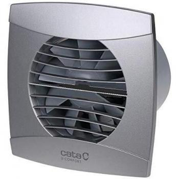 Cata UC-10 Timer Extractor de Baño, Plateado (Silver)