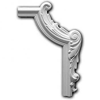 Escuadra Decorativa Profhome 152293 Estilo Neo-Empire Blanca