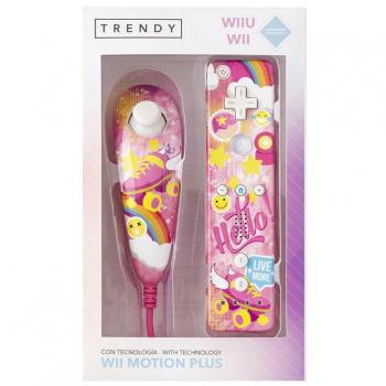 Indeca Trendy-Mandos controller gamepad con Motion Plus y Nunchunk para Nintendo Wii / Wii U