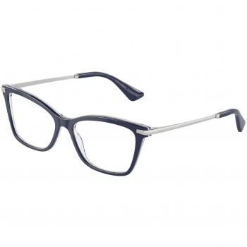 Dolce & Gabbana DG3393 3414 Armazones para Mujer Azules, Lentes Recetados Para Mujer Azules, Gafas Recetadas para Mujer Azules