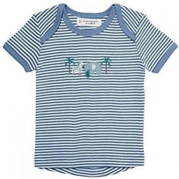 Sense Organics Tilly Baby T-shirt mit Schlupfkragen-Camiseta Bebé-Niñas    Blau