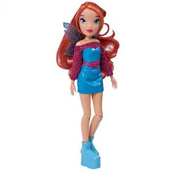 Muñeca Articulada Bloom Winx Club con Alas Multicolor y 7 Puntos de Articulación - Hada de 24 cm