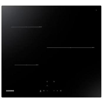 Placa de Inducción Samsung NZ63T3706A1/UR, 3 Zonas, Control Táctil Inteligente, 59 cm, Color Negro
