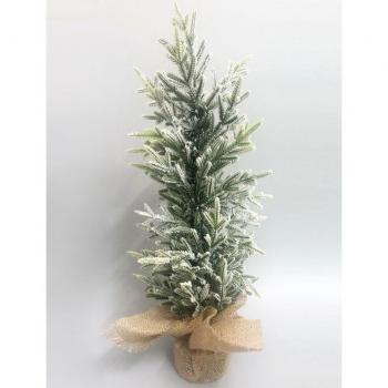 Pino decoración Navidad base saco 50 cm