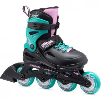 Patines en línea Rollerblade Fury JR Black/Sea Green 29-33