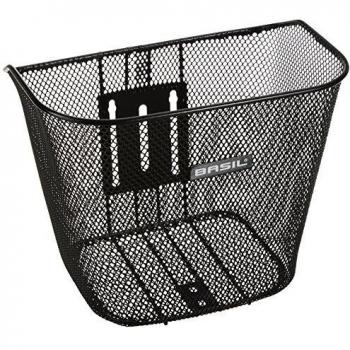 Basil Bremen Cestino per bicicletta, Unisex Adulto, Schwarz, 22-26 mm