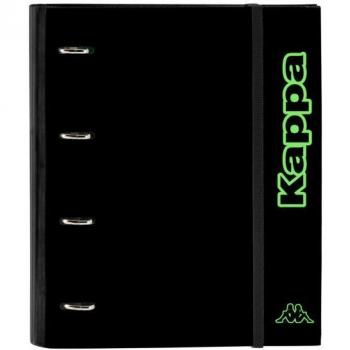 Carpeta 4 anillas 35mm con recambio Kappa Black