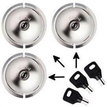 Cerradura Meroni UFO para puerta trasera y laterales de servicio con 3 llaves - Antirrobo automático