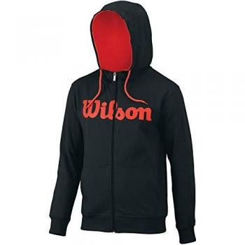 Wilson M Script Cotton PO Hoody - Sudadera, Hombre, Negro