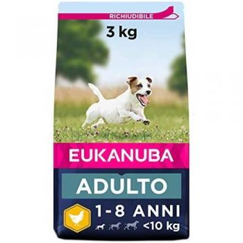 Eukanuba Adult Dog Food for Small Dogs Rich in Fresh Chicken for the Optimal Body Condition of Your Dog, 3 kg