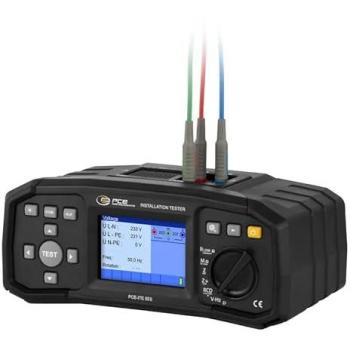 Comprobador de Instalaciones PCE-ITE 55B - Resistencia de Aislamiento, Impedancia de Bucle de Defecto, Tensión de Prueba y Corriente Residual