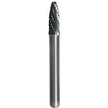 Fresa de carburo forma F, 6 mm, longitud 61 mm