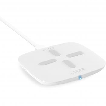 Jabra PUCW002 Puro Cargador Inducción QI Carga rápida de 2A, Color Blanco