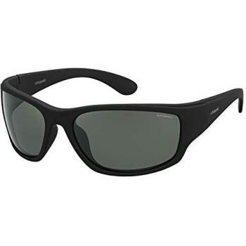 Polaroid Men's PLD 7005/S RC YYV 63 Sunglasses, Black Rubber/Green Pz