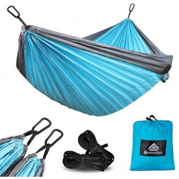 NatureFun Hamaca ultraligera para camping| 300kg de capacidad de carga,