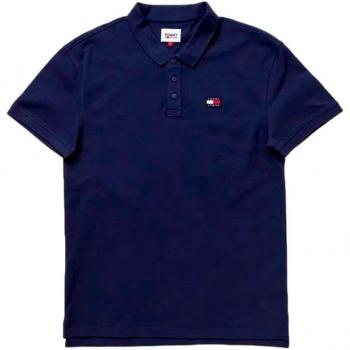 Tommy Hilfiger Blue Cotton Polo Shirt - Size S, Male, with Logo
