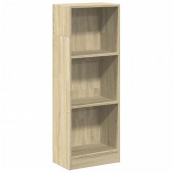Estantería de madera de ingeniería roble Sonoma 40x24x109 cm Marrón