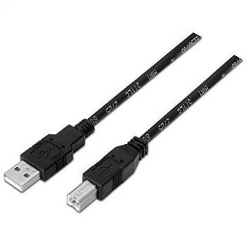 AISENS A101-0006 - Cable USB 2.0 Impresora DE 1.8 m, Color Negro