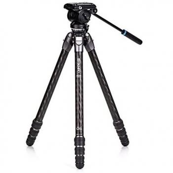 Benro Tortoise Columnless w/Leveling Base #3 Carbon Fiber TTOR34CLV+S4pro 4 sections