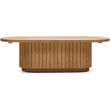 Mesa de centro Licia de madera maciza de mango 120 x 60 cm
