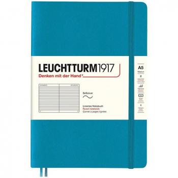 Cuaderno A5 tapa blanda Leuchtturm1917 Ocean sin líneas