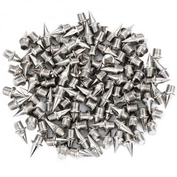 110 Piezas 3/ 8 Pulgadas de Clavos de Atletismo de Acero Reemplazo, Plateado