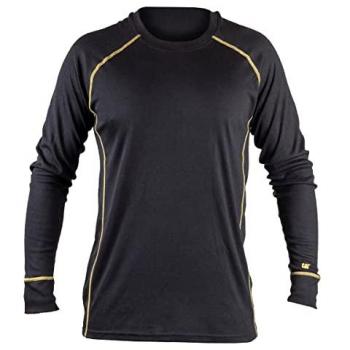 Caterpillar Moisture-Wicking Thermal Base Layer Shirt - Black Large