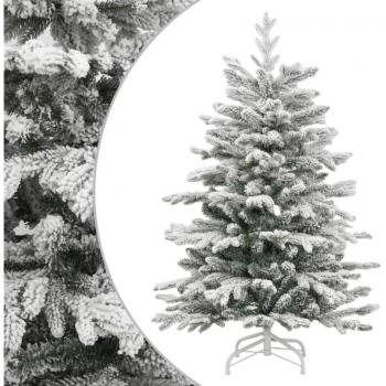 Árbol de Navidad artificial con bisagras y nieve flocada 240 cm