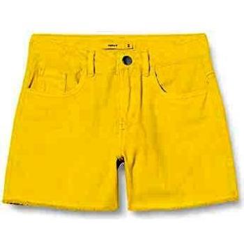 NAME IT Nkfrandi Mom Twiizza Shorts Camp Pantalones Cortos, Iris Amarillo, 152 para Niñas