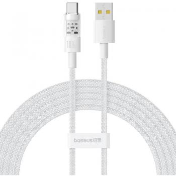 Cable de carga rápida Baseus Gem USB A a USB C 2 m 100 W blanco