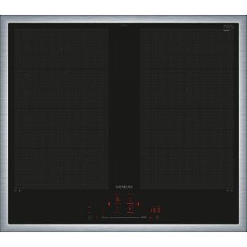 Siemens Inducción EX645HXC1E, Placa de Cocción Autárquica 60 cm, Glaskeramik, 17 Niveles de Potencia, PowerBoost, Inicio Rápido, con Marco,